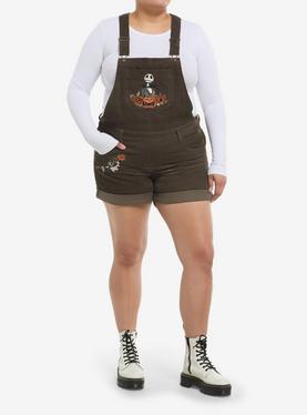 The Nightmare Before Christmas Jack & Zero Corduroy Shortalls Plus Size, , hi-res